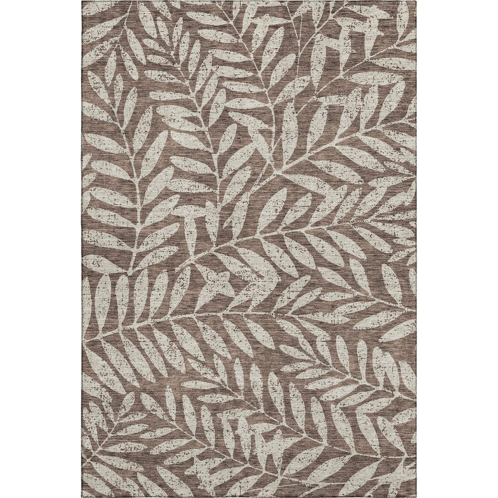 Premium Machine Washable Mayfield AMF899 Brown 5' x 7'6" Rug