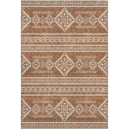 Premium Machine Washable Mayfield AMF901 Paprika 5' x 7'6" Rug