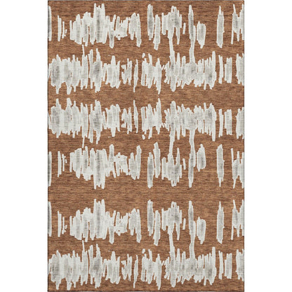 Premium Machine Washable Mayfield AMF905 Paprika 5' x 7'6" Rug