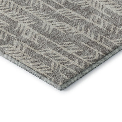 Premium Machine Washable Mayfield AMF906 Taupe 2'6" x 3'10" Rug