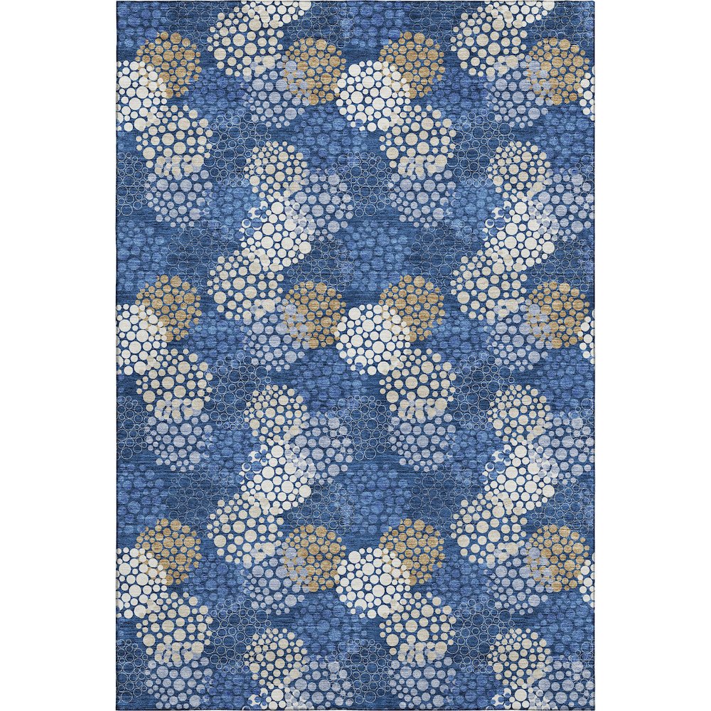 Premium Machine Washable Mayfield AMF908 Navy 5' x 7'6" Rug