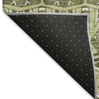 Premium Machine Washable Mayfield AMF909 Aloe 2'6" x 3'10" Rug