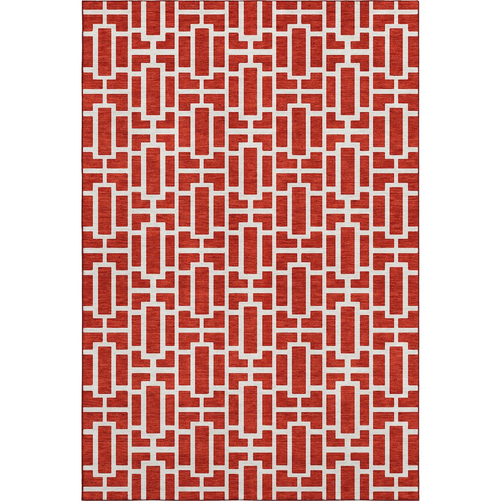 Premium Machine Washable Mayfield AMF916 Red 5' x 7'6" Rug