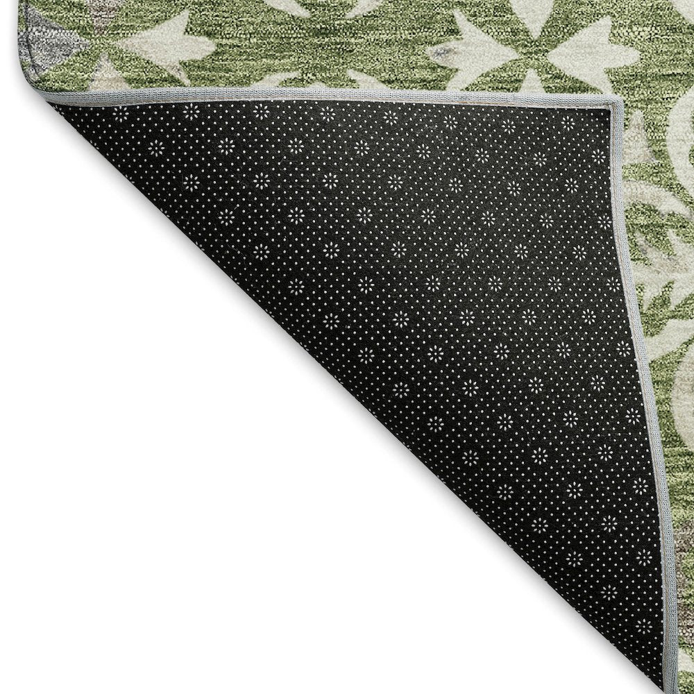 Premium Machine Washable Mayfield AMF930 Green 2'6" x 3'10" Rug
