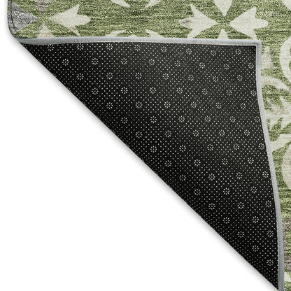 Premium Machine Washable Mayfield AMF930 Green 2'6" x 3'10" Rug