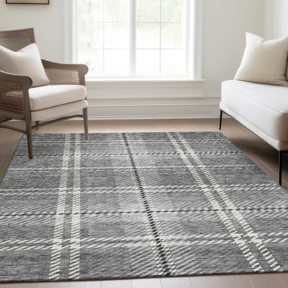 Premium Machine Washable Mayfield AMF935 Gray 5' x 7'6" Rug
