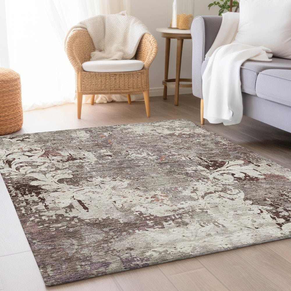Premium Machine Washable Mayfield AMF936 Taupe 5' x 7'6" Rug