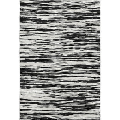 Premium Machine Washable Mayfield AMF951 Black 5' x 7'6" Rug