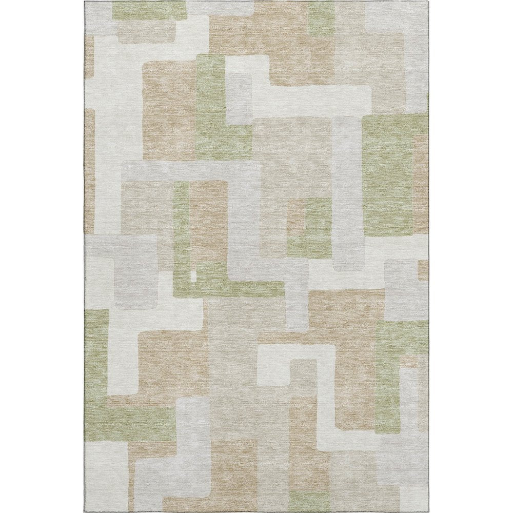Premium Machine Washable Mayfield AMF955 Beige 5' x 7'6" Rug