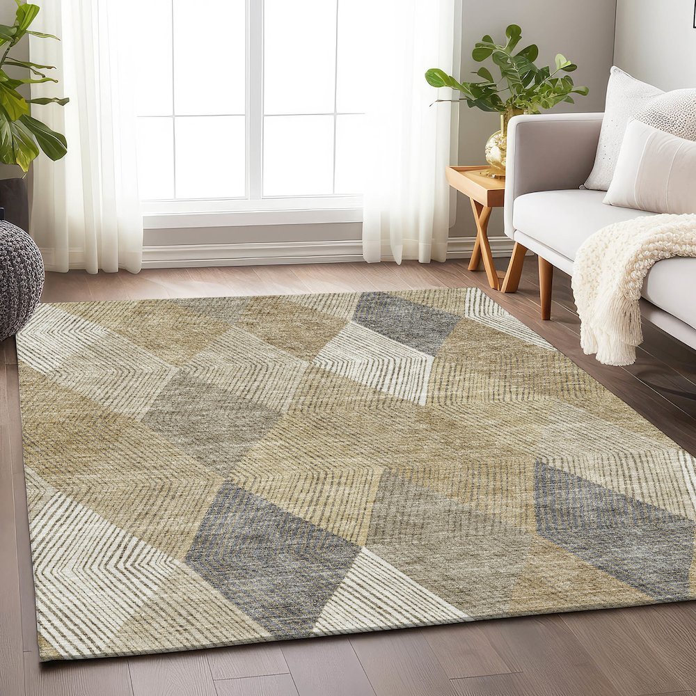 Premium Machine Washable Mayfield AMF962 Wheat 5' x 7'6" Rug