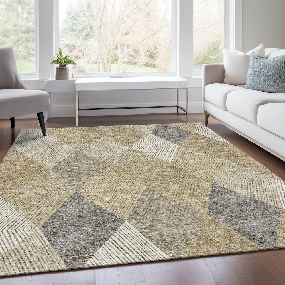 Premium Machine Washable Mayfield AMF962 Wheat 5' x 7'6" Rug