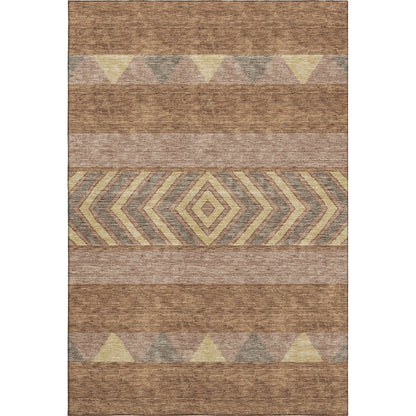 Premium Machine Washable Mayfield AMF965 Paprika 5' x 7'6" Rug