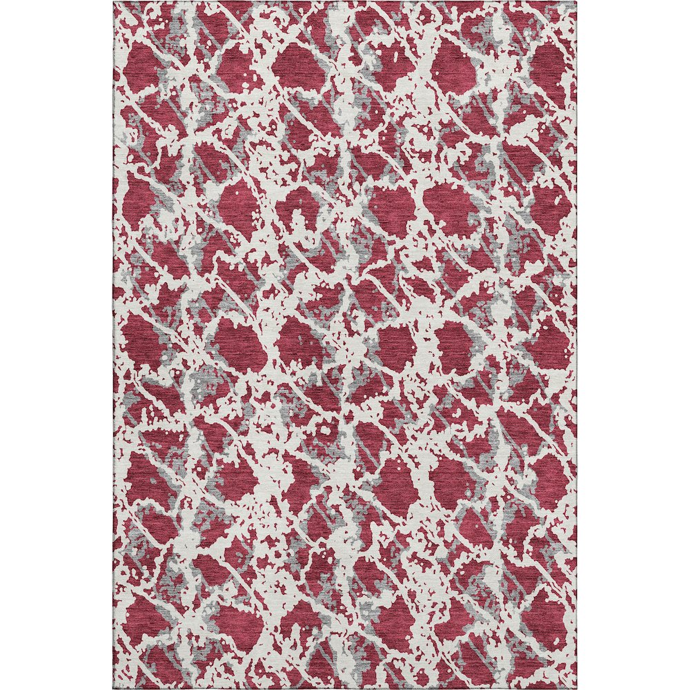 Premium Machine Washable Mayfield AMF969 Burgundy 5' x 7'6" Rug