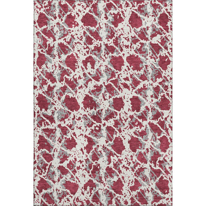 Premium Machine Washable Mayfield AMF969 Burgundy 5' x 7'6" Rug