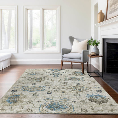 Premium Machine Washable Mayfield  Blue 5' x 7'6" Rug
