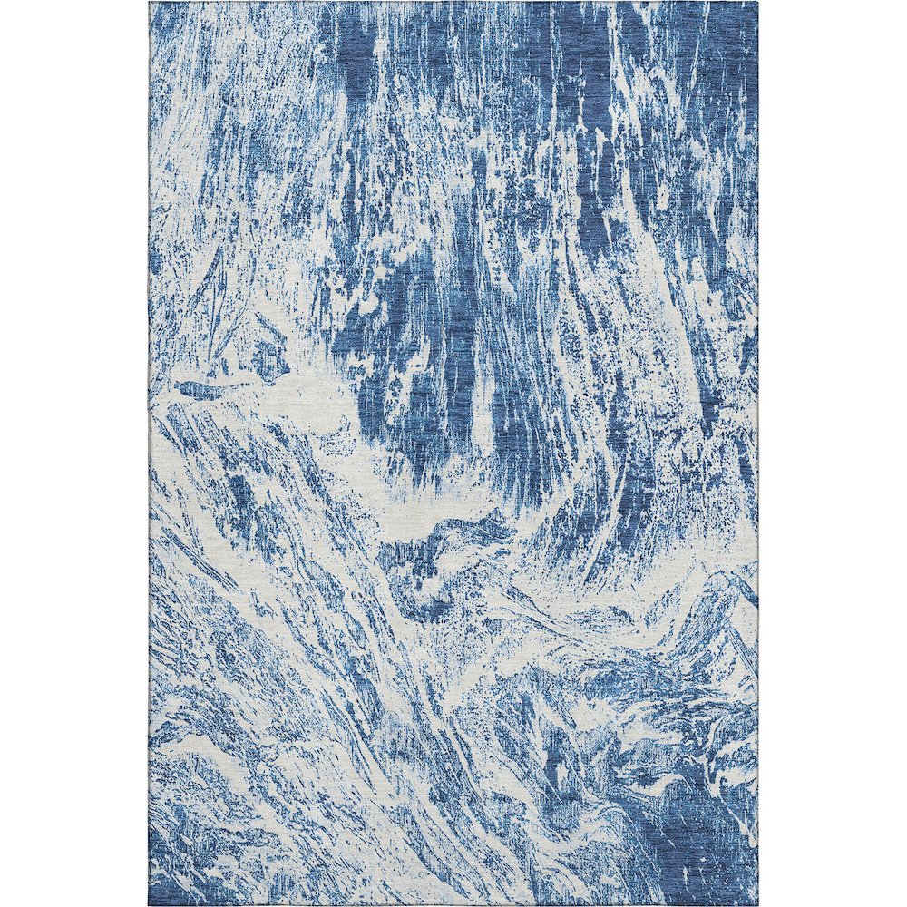 Premium Machine Washable Mayfield AMF971 Navy 5' x 7'6" Rug