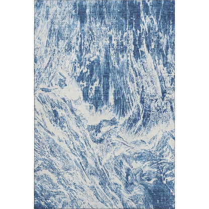 Premium Machine Washable Mayfield AMF971 Navy 5' x 7'6" Rug