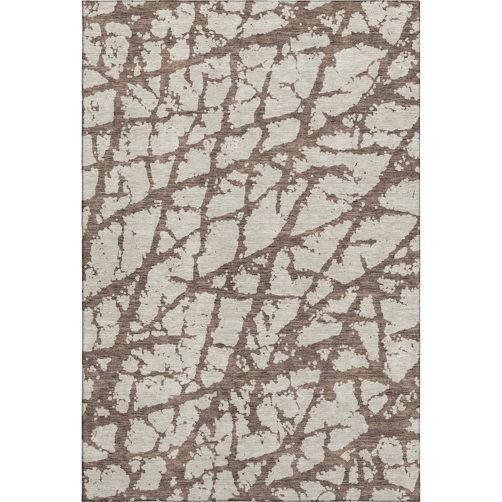 Premium Machine Washable Mayfield AMF972 Brown 5' x 7'6" Rug