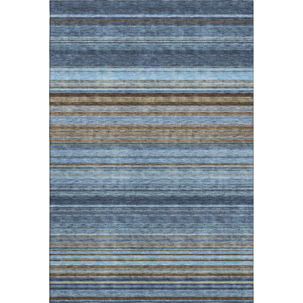 Premium Machine Washable Mayfield AMF979 Navy 5' x 7'6" Rug