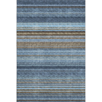 Premium Machine Washable Mayfield AMF979 Navy 5' x 7'6" Rug