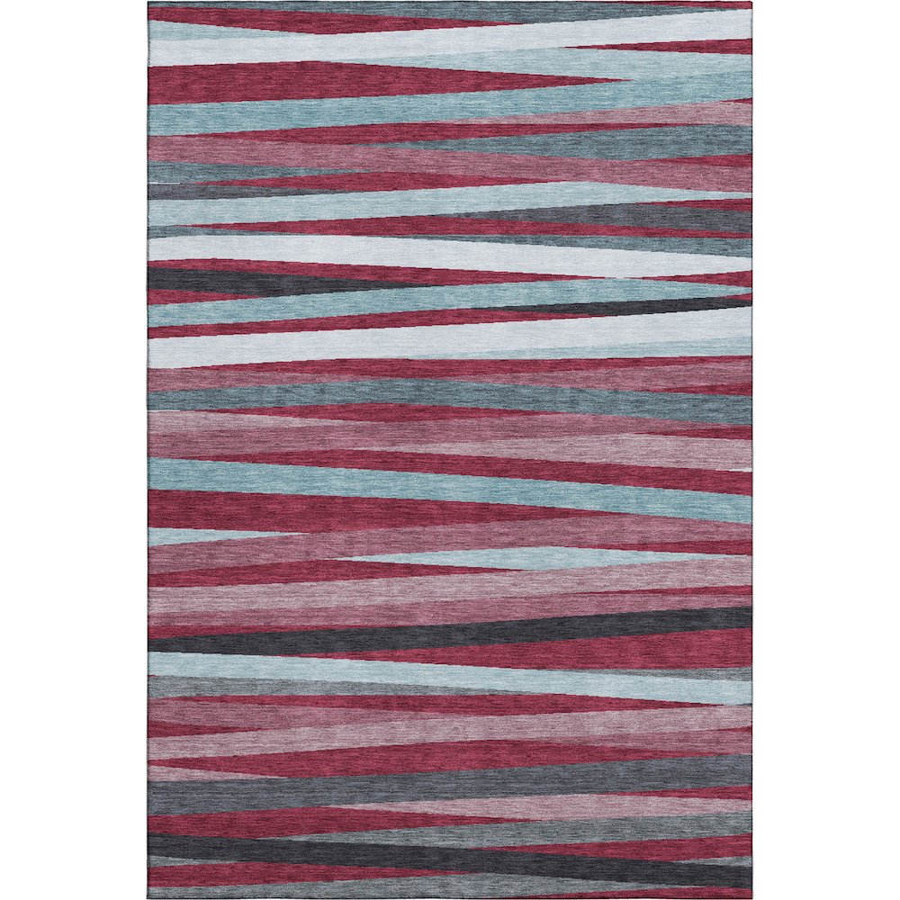Premium Machine Washable Mayfield AMF997 Burgundy 5' x 7'6" Rug