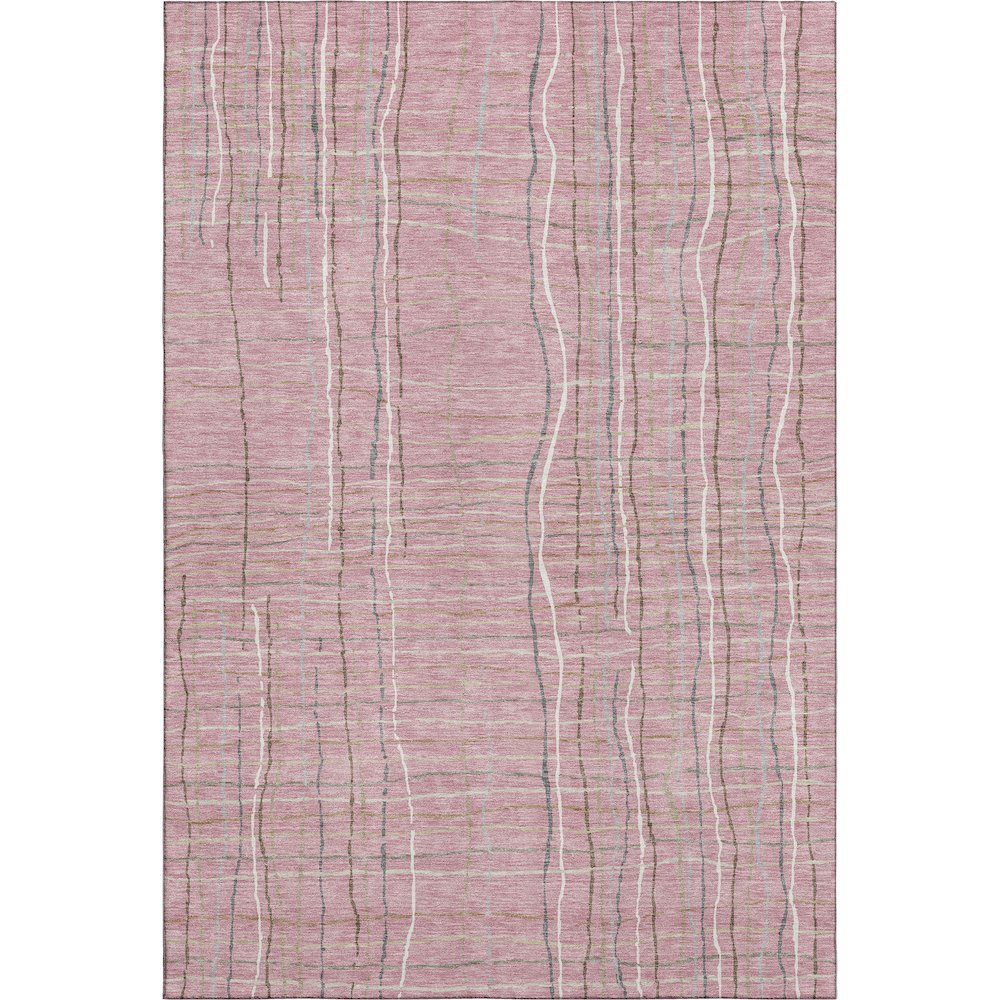 Premium Machine Washable Mayfield AMF998 Pink 5' x 7'6" Rug