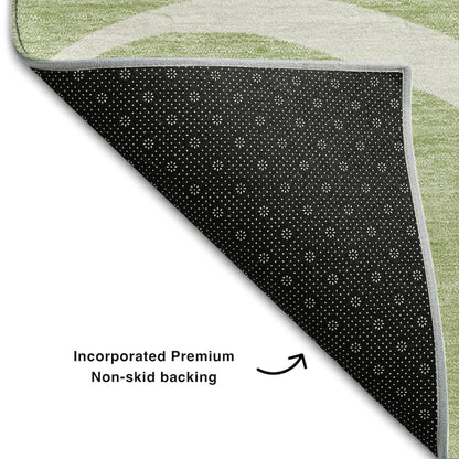 Premium Machine Washable Mayfield AMF999 Aloe 2'6" x 3'10" Rug