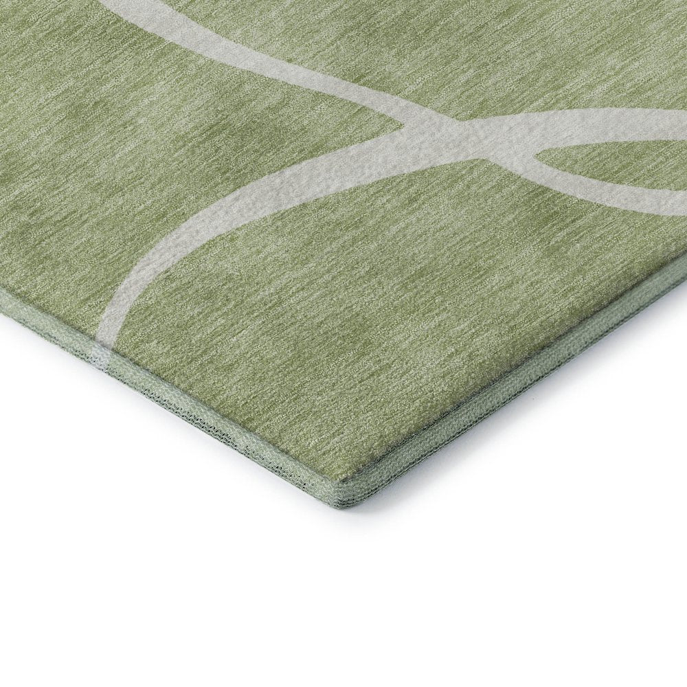 Premium Machine Washable Mayfield AMF999 Aloe 2'6" x 3'10" Rug