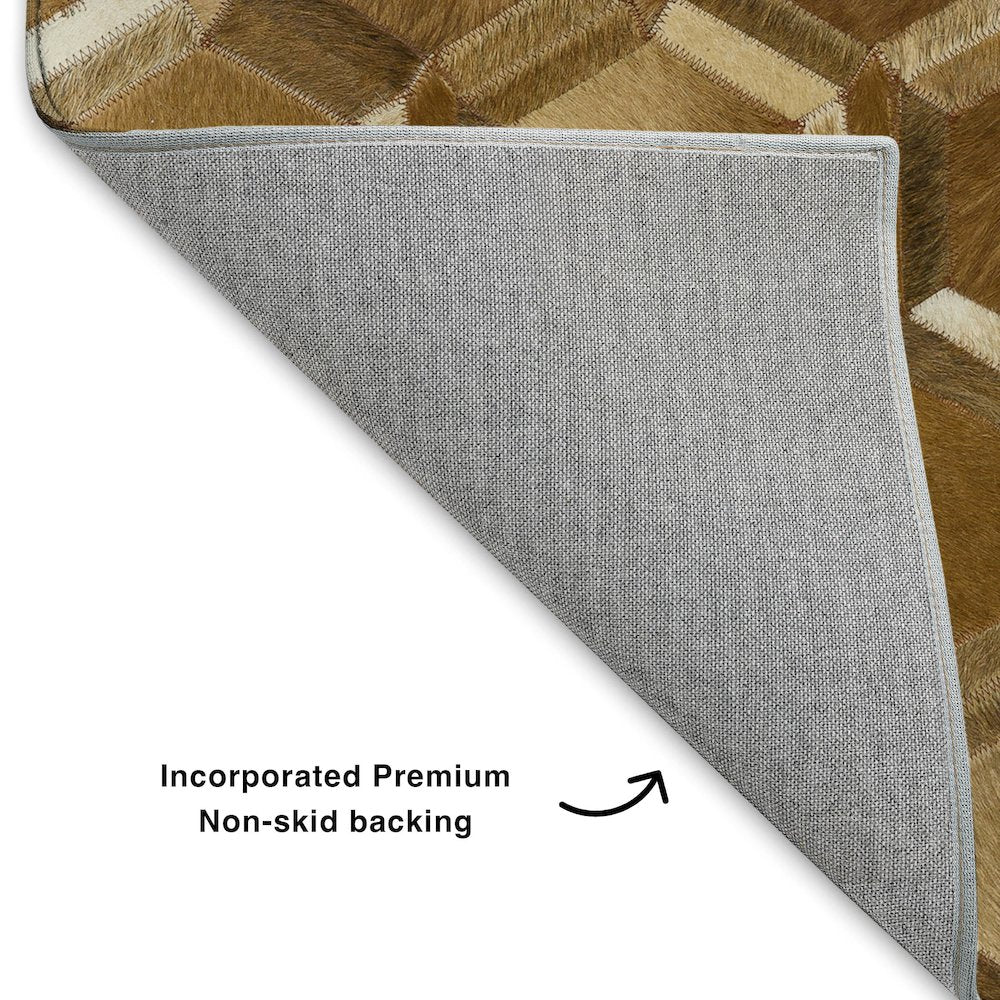 Luxury Washable Indoor/Outdoor Bozeman Brown 2'6" x 3'10" Rug