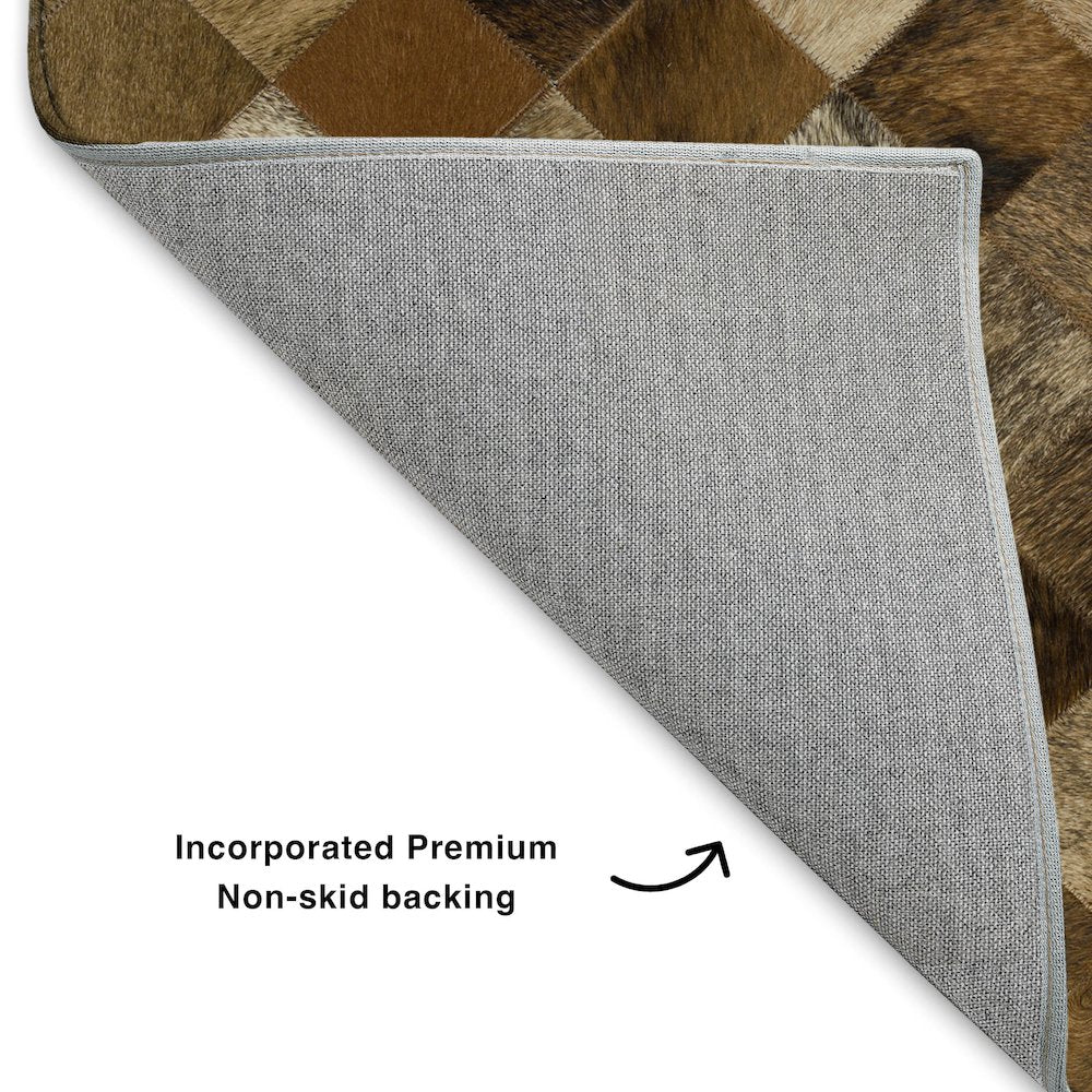 Luxury Washable Indoor/Outdoor Bozeman Brown 2'6" x 3'10" Rug