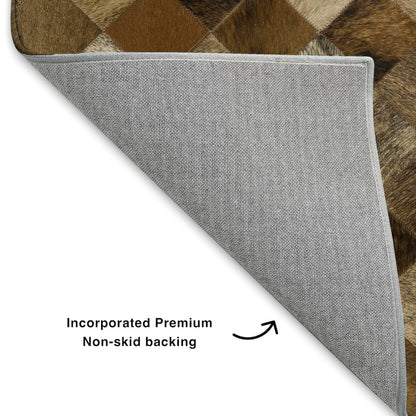 Luxury Washable Indoor/Outdoor Bozeman Brown 2'6" x 3'10" Rug