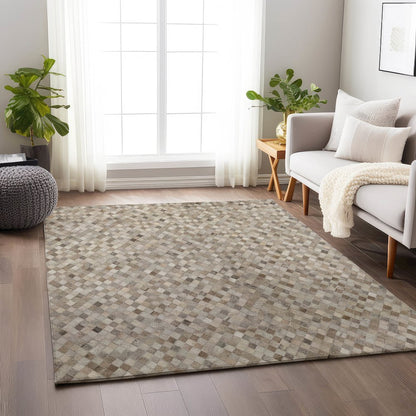 Luxury Washable Indoor/Outdoor Bozeman Gray 5' x 7'6" Rug
