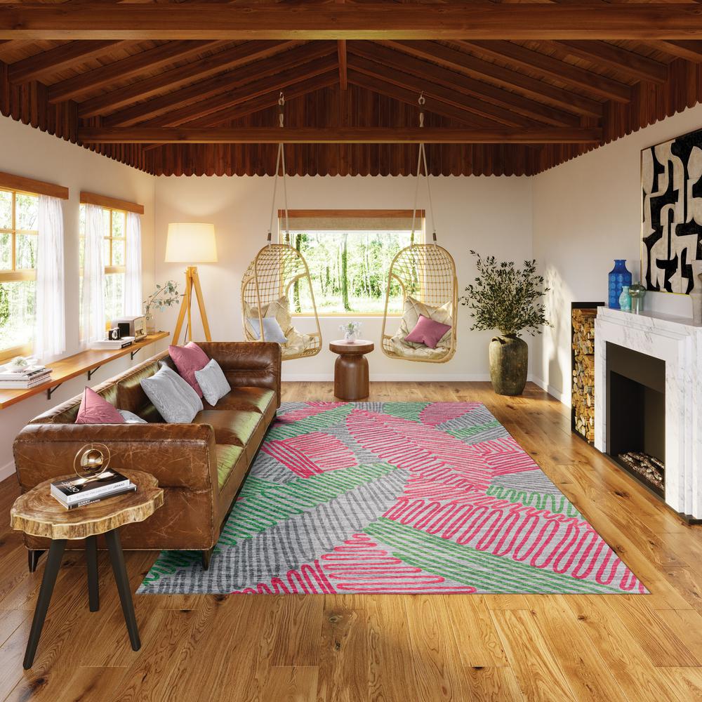Indoor/Outdoor Sedona SN11 Fruity Washable 5' x 7'6" Rug