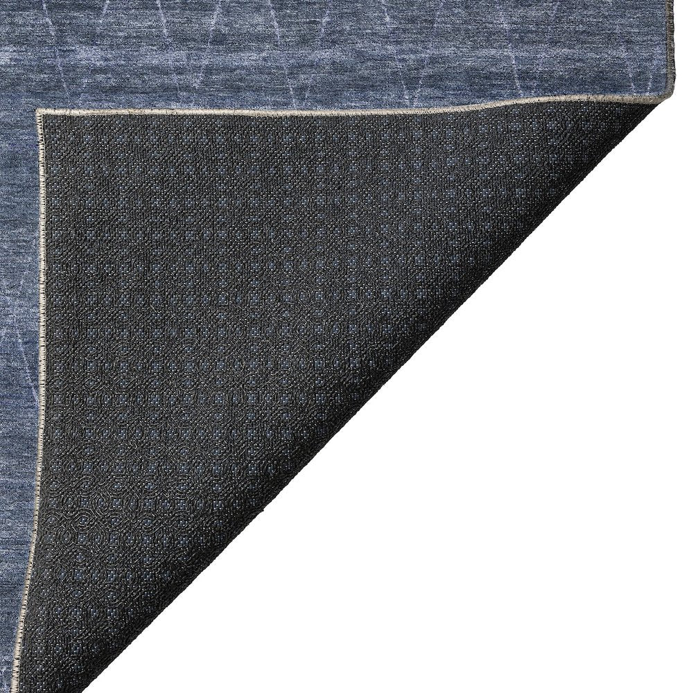 Luxury Washable Indoor/Outdoor Burano Navy 2'6" x 3'10" Rug