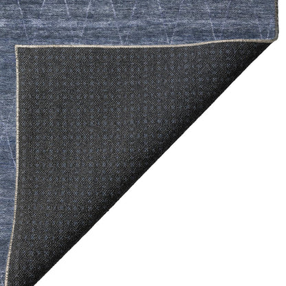 Luxury Washable Indoor/Outdoor Burano Navy 2'6" x 3'10" Rug