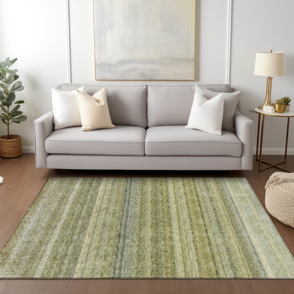 Luxury Washable Indoor/Outdoor Burano Aloe 5' x 7'6" Rug