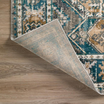 Karma KM22 Charcoal 3'3" x 5'1" Rug