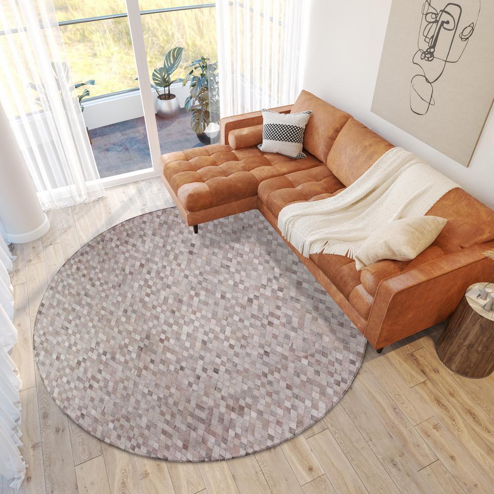 Indoor/Outdoor Durango SS6 Flannel Washable 6' x 6' Round Rug