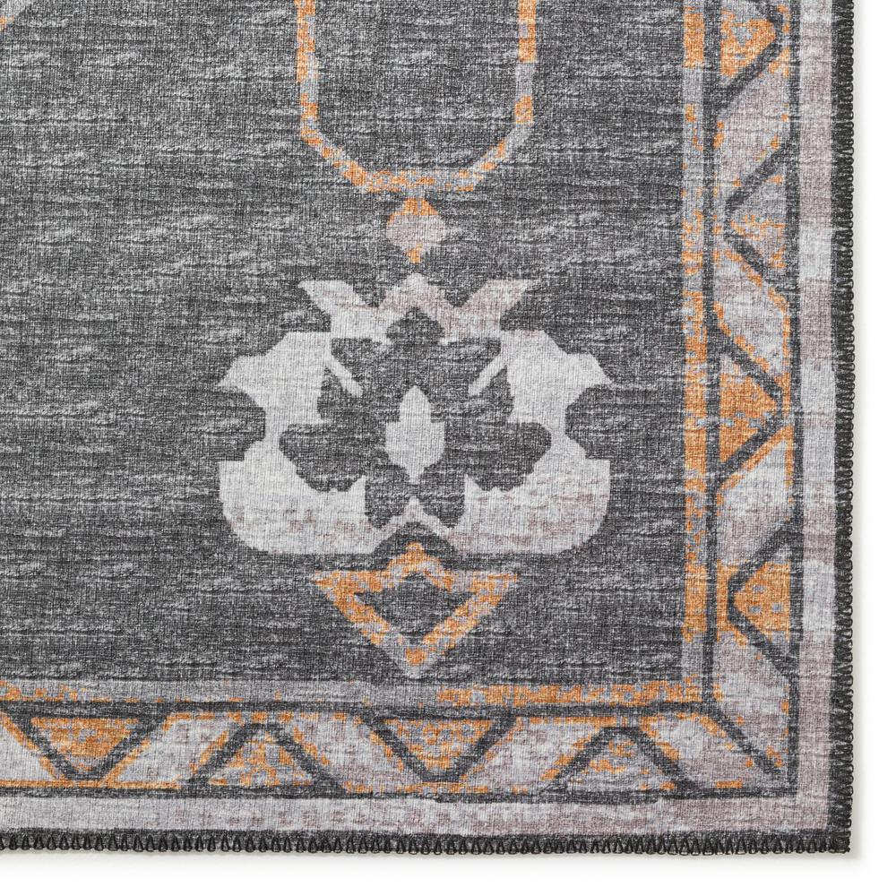 Indoor/Outdoor Sedona SN16 Charcoal Washable 10' x 10' Round Rug