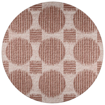 Indoor/Outdoor Sedona SN13 Driftwood Washable 6' x 6' Round Rug