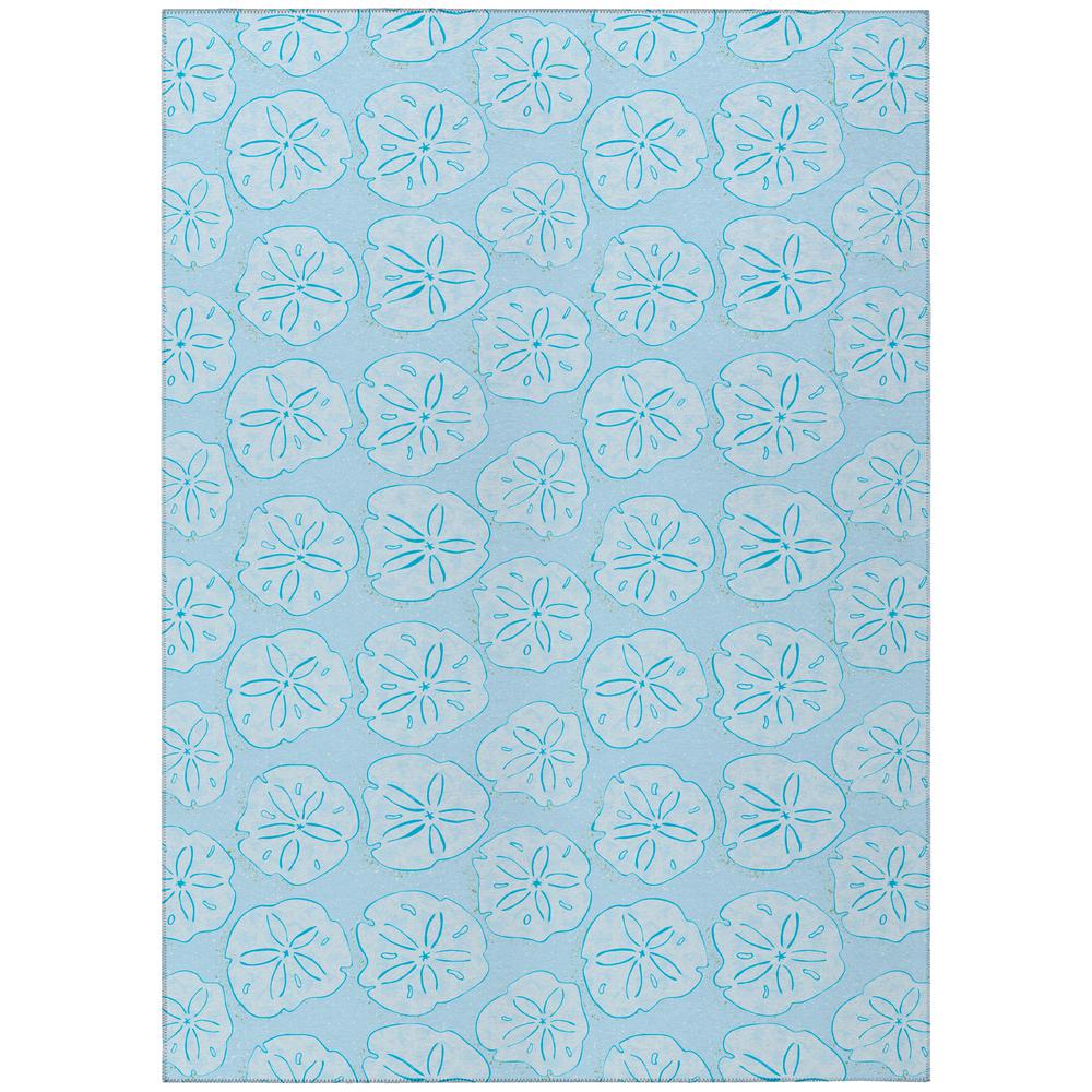 Indoor/Outdoor Seabreeze SZ10 Sky Washable 5' x 7'6" Rug