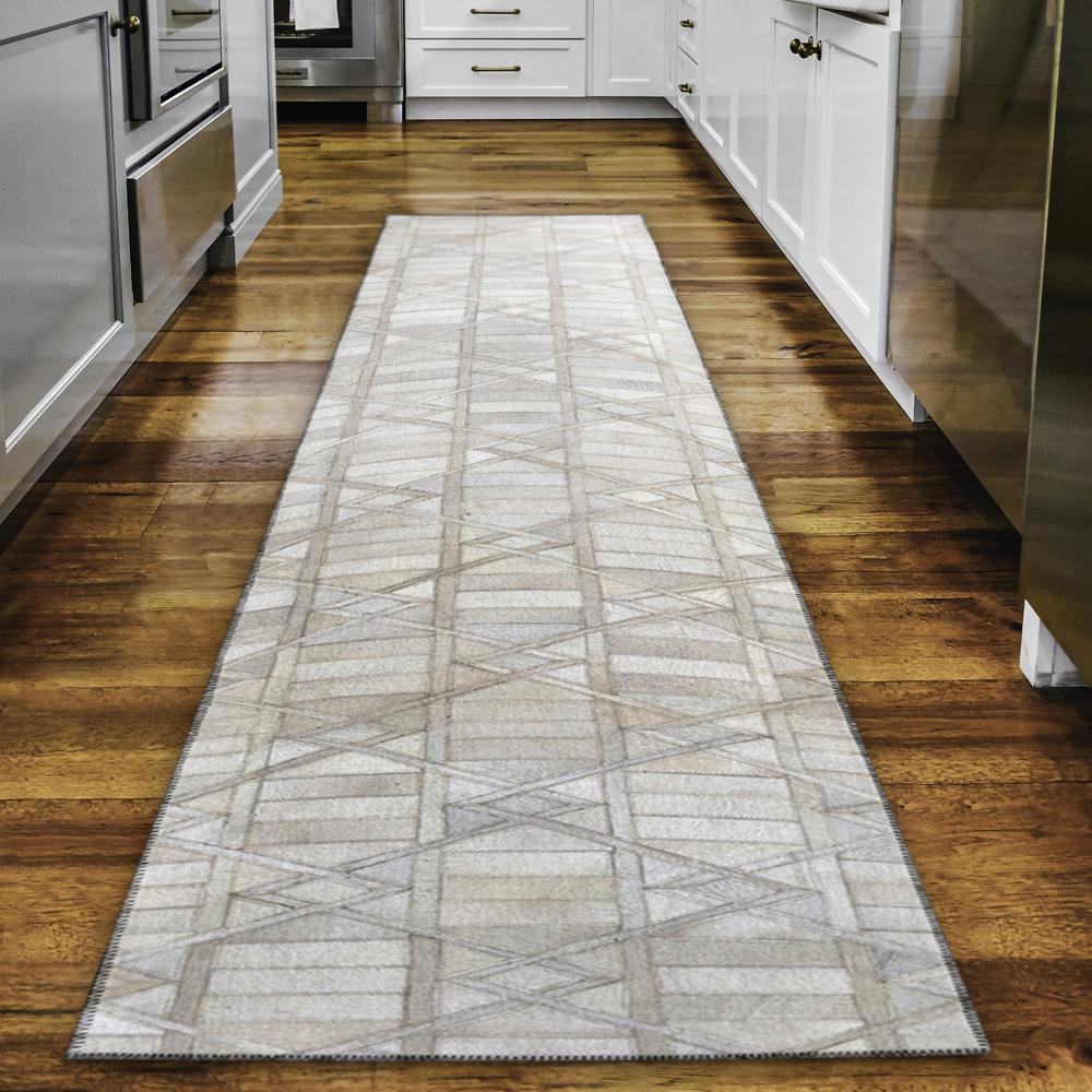 Indoor/Outdoor Durango SS4 Linen Washable 2'3" x 12' Runner Rug