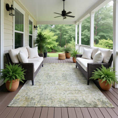 Luxury Washable Indoor/Outdoor Kochi Sage 5' x 7'6" Rug
