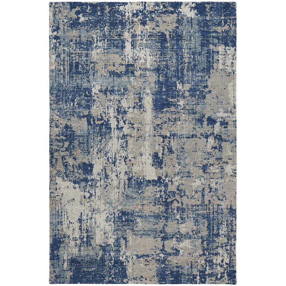 Luxury Washable Indoor/Outdoor Kochi Navy 5' x 7'6" Rug