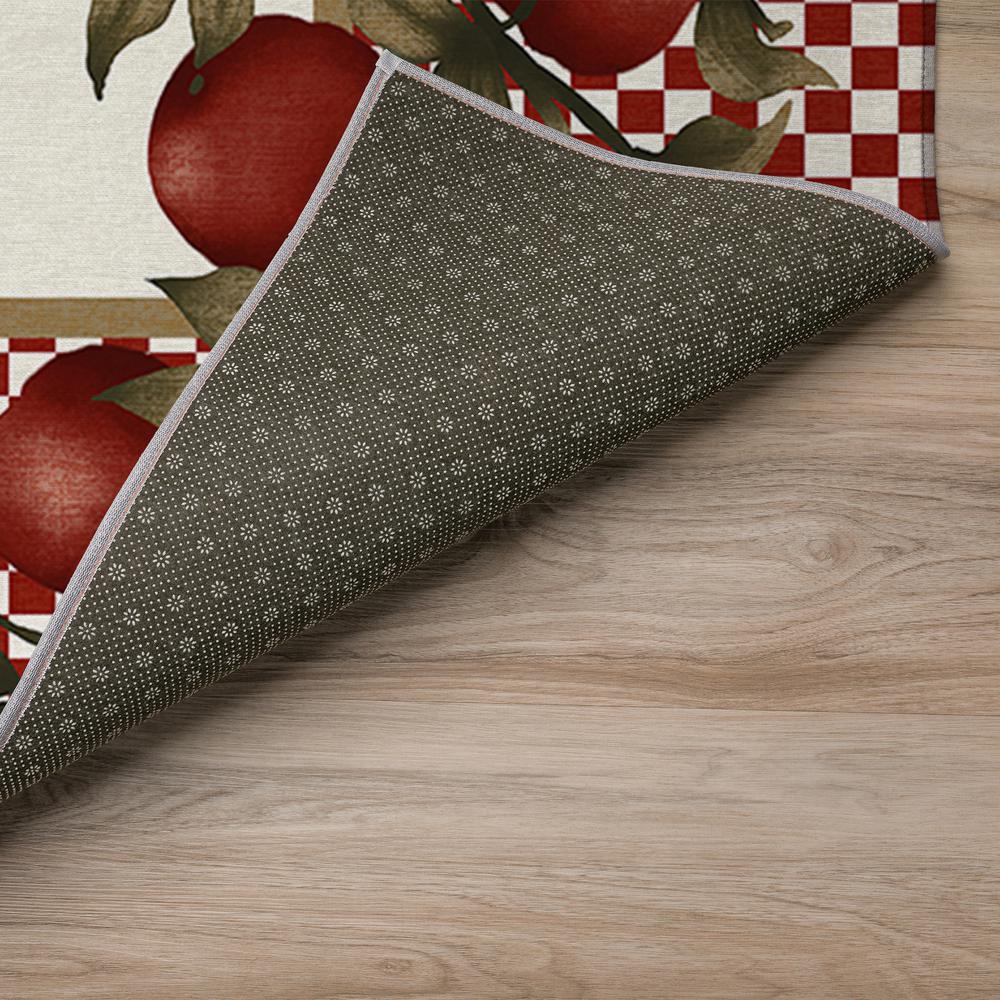 Indoor/Outdoor Kendall KE9 Red Washable 2'3" x 7'6" Runner Rug
