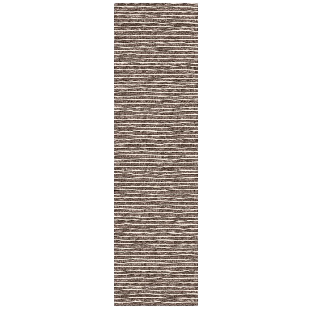 Indoor/Outdoor Laidley LA1 Chocolate Washable 2'3" x 7'6" Rug