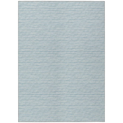Indoor/Outdoor Laidley LA1 Sky Blue Washable 5' x 7'6" Rug