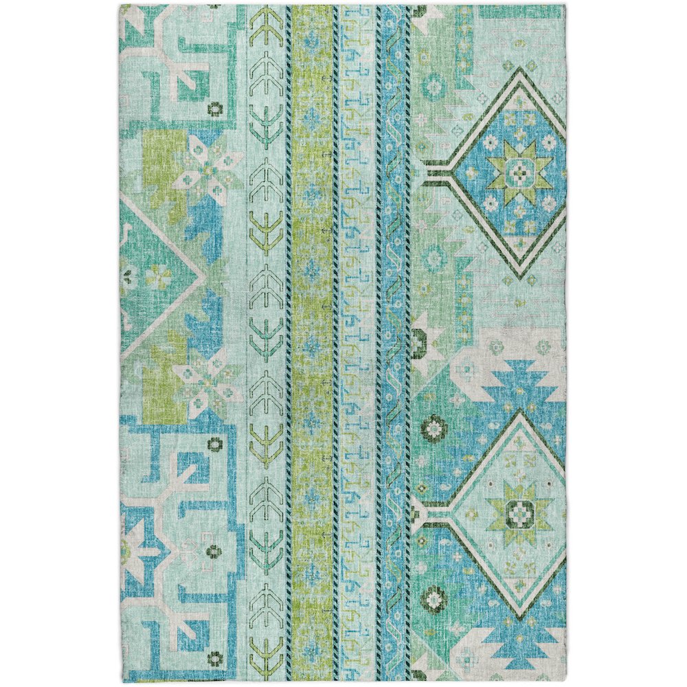 Luxury Washable Lorenzo Mint 5' x 7'6" Rug