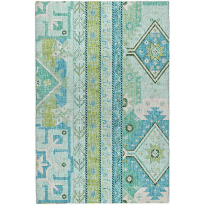 Luxury Washable Lorenzo Mint 5' x 7'6" Rug
