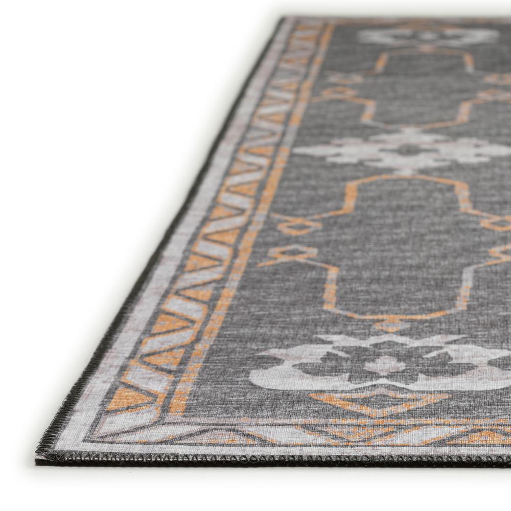 Indoor/Outdoor Sedona SN16 Charcoal Washable 10' x 10' Round Rug